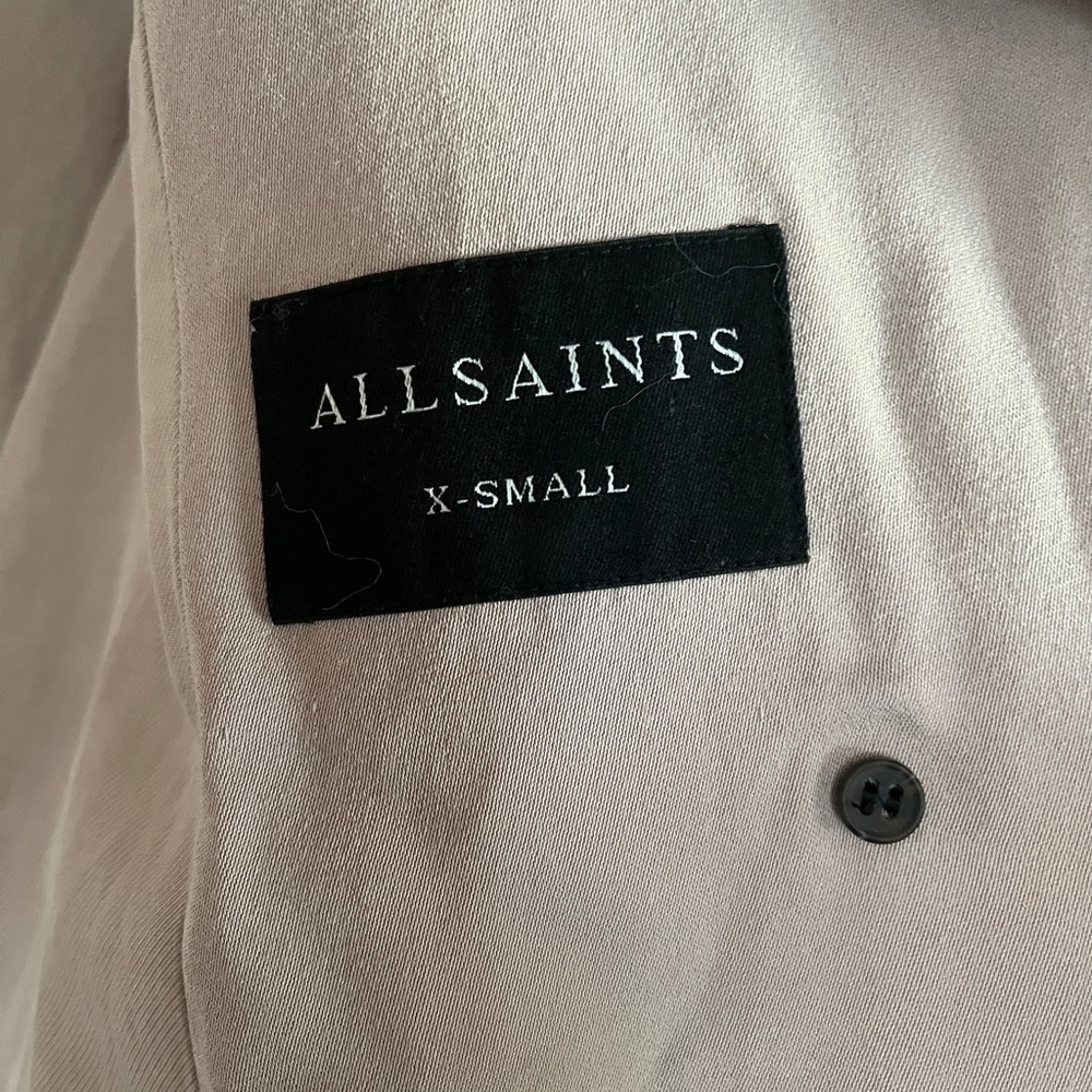 All saints spring dusty rose trench coat